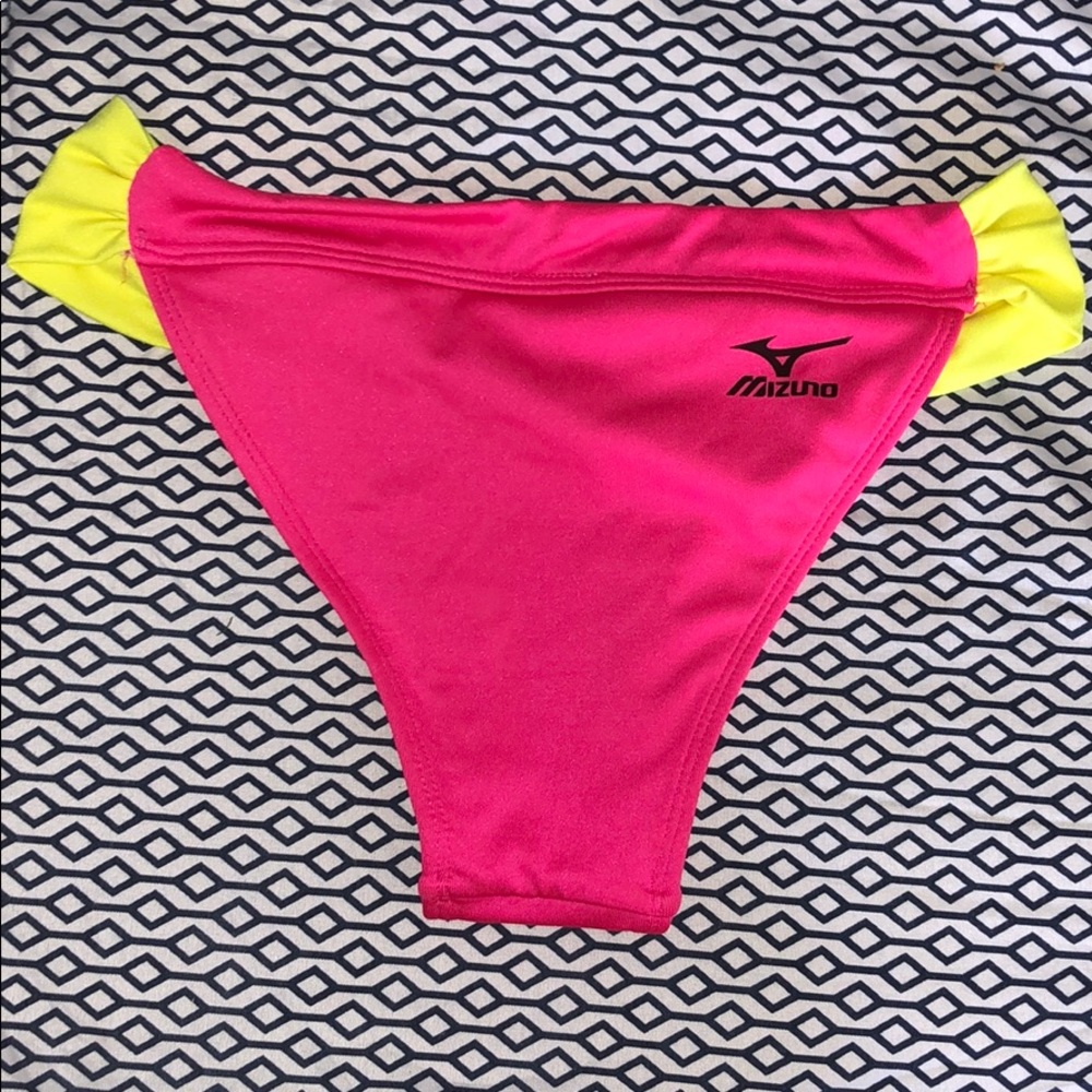 Mizuno Swimsuit Bottom - size xs, pink and yellow